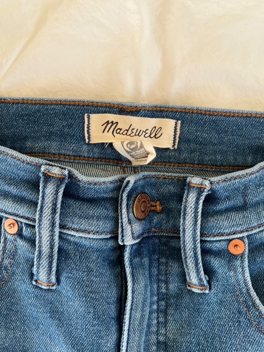 Madewell Stovepipe Jeans Size 27 Medium Wash Slim Straight - Picture 4 of 8
